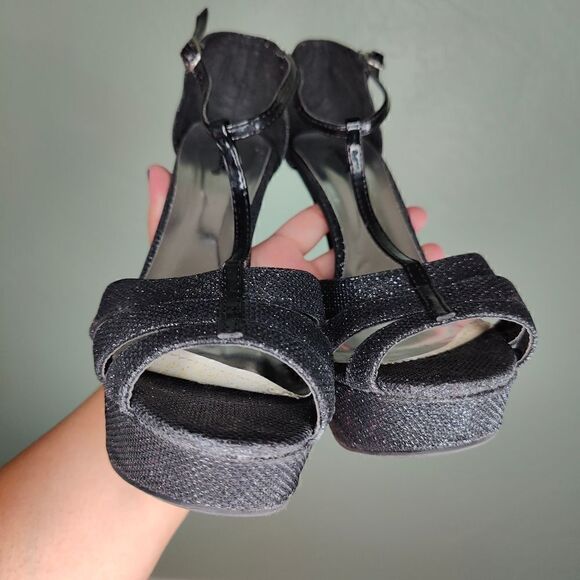 Qupid Sparkle Stiletto Heels - Picture 4 of 13